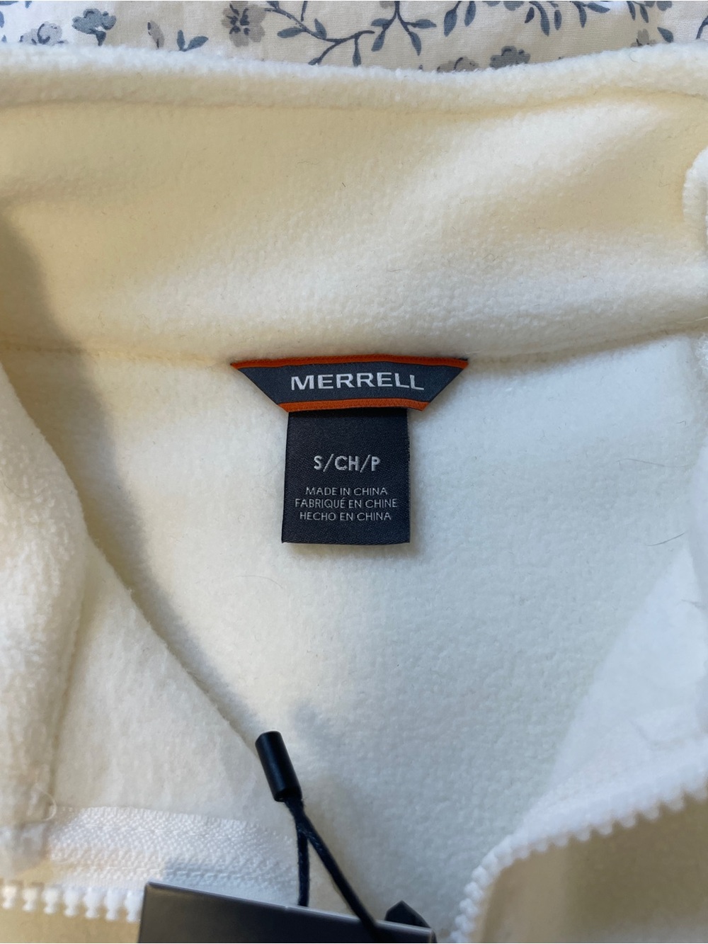 Merrell Women’s Cream Half-Zip Fleece Pullover - Picture 4 of 5